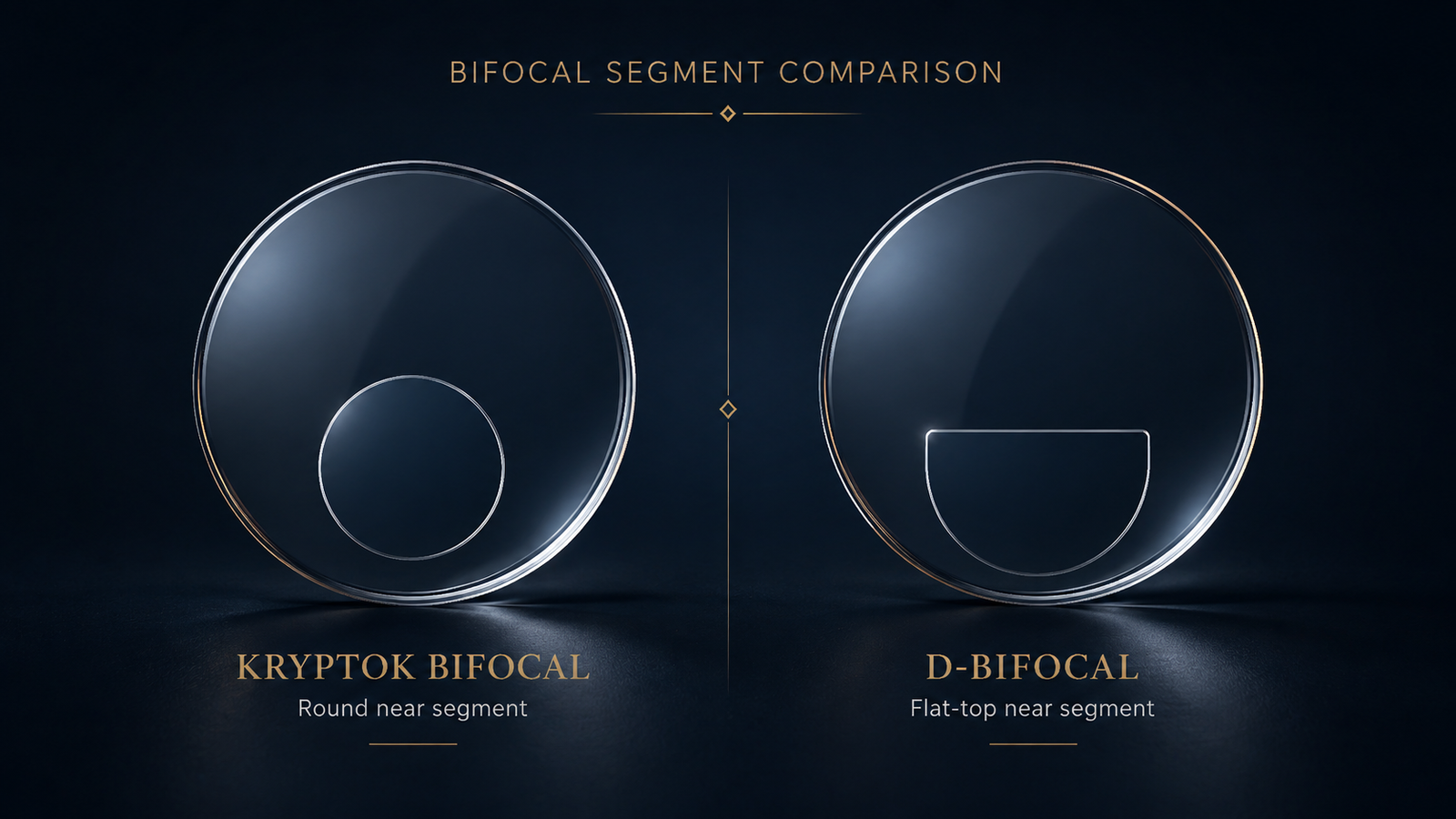 Clarino Kryptok and D-Bifocal segment comparison